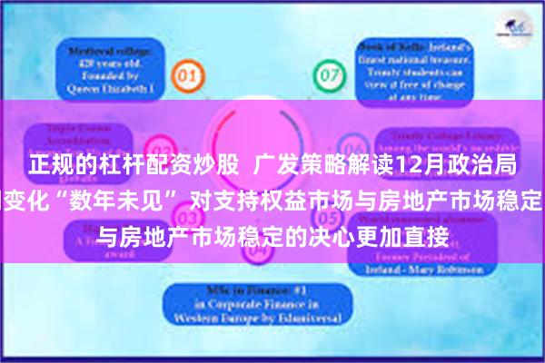 正规的杠杆配资炒股  广发策略解读12月政治局会议：政策基调变化“数年未见” 对支持权益市场与房地产市场稳定的决心更加直接