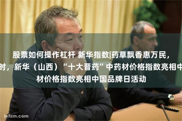 股票如何操作杠杆 新华指数|药草飘香惠万民，晋药崛起正当时，新华（山西）“十大晋药”中药材价格指数亮相中国品牌日活动